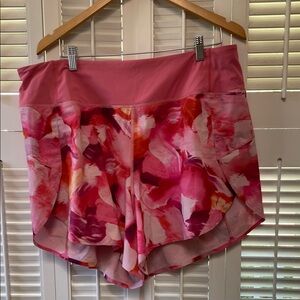 Athleta Pink and Orange Women's Athletic Shorts